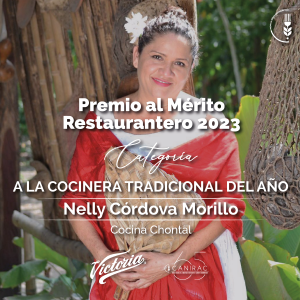 A la Cocinera Tradicional del Año- Nelly Córdova Morillo